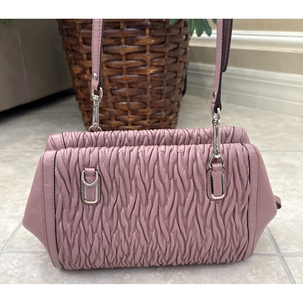 Coach Pink Quilted Leather Crossbody Bag